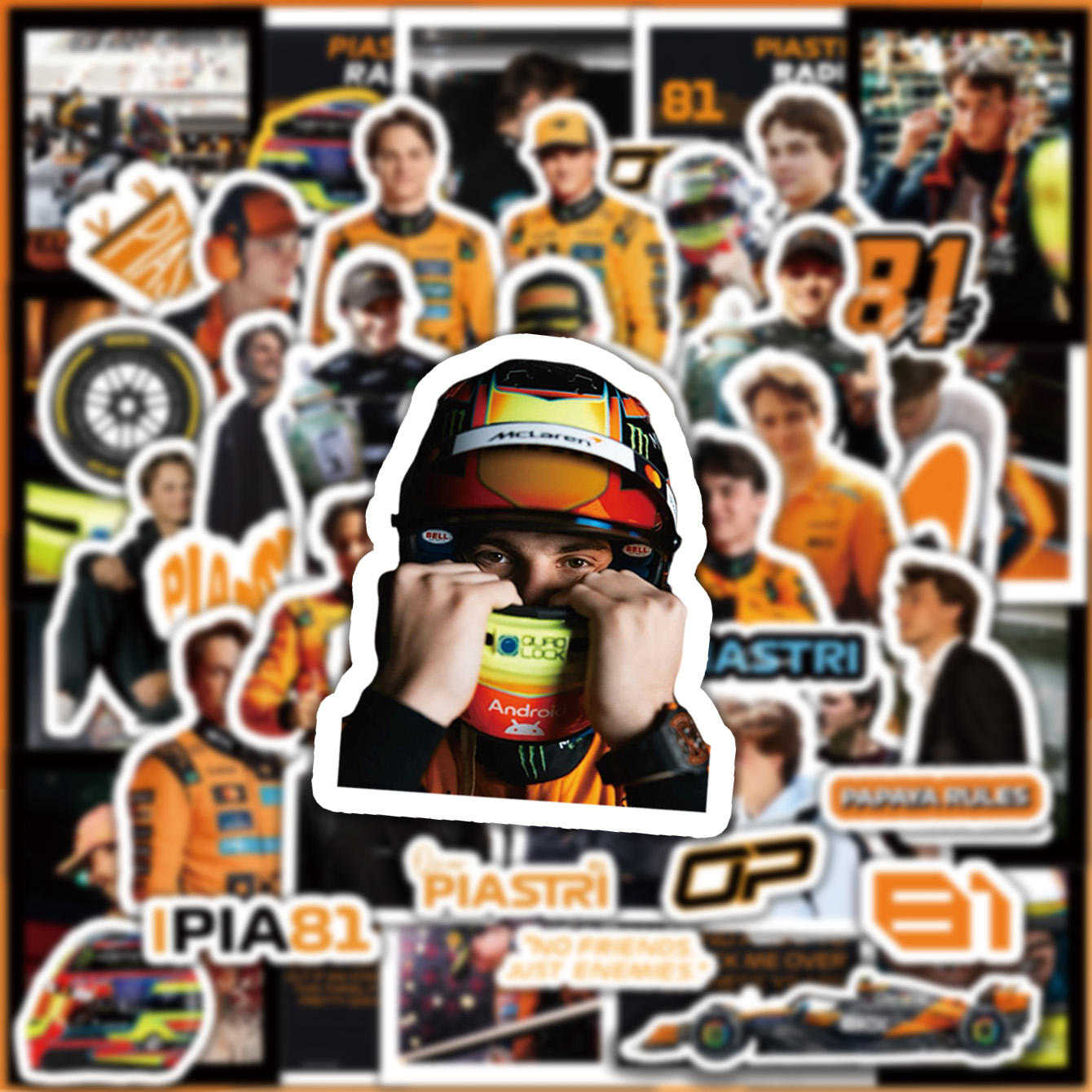 5-6 Sheets F1 Stickers, Norris - Supply Event 评论和价格