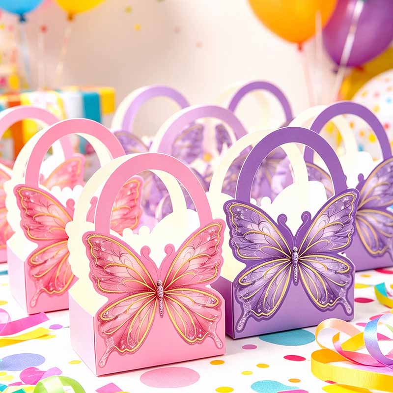 10/20Pcs Butterfly Party Suitc - Event Party Box 评论和价格
