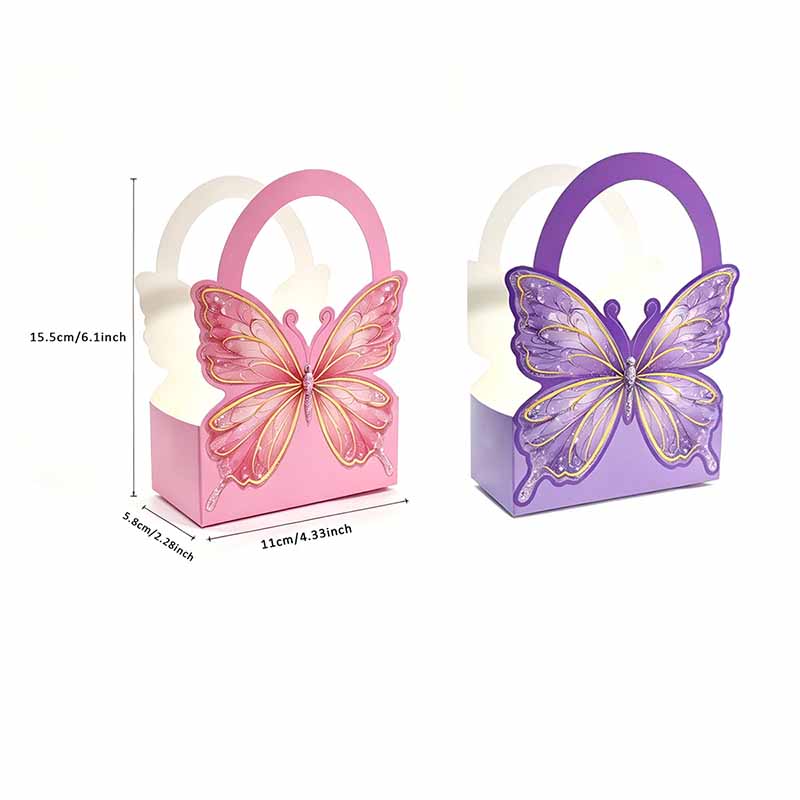 10/20Pcs Butterfly Party Suitc - Event Party Box 评论和价格