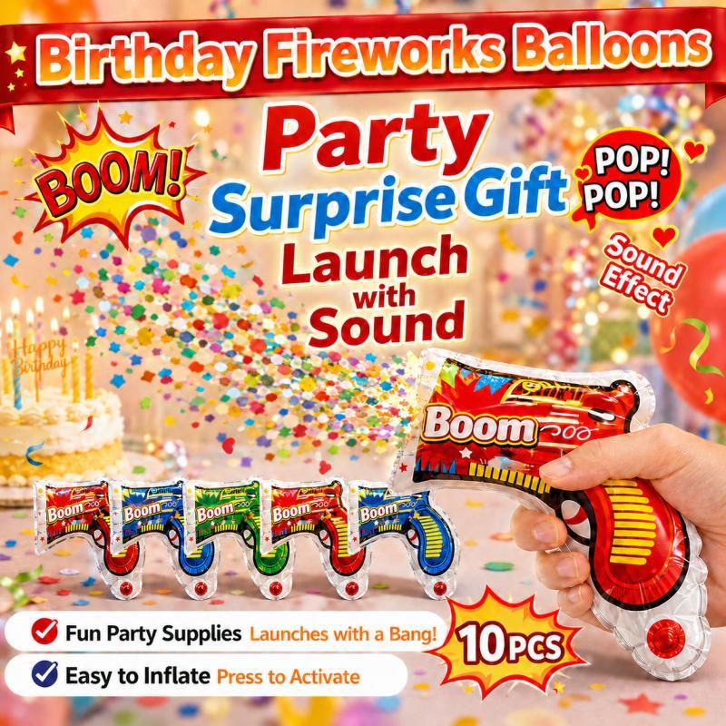 10PCS Party Popper Balloon Gun - Confetti Cannon Tube 评论和价格