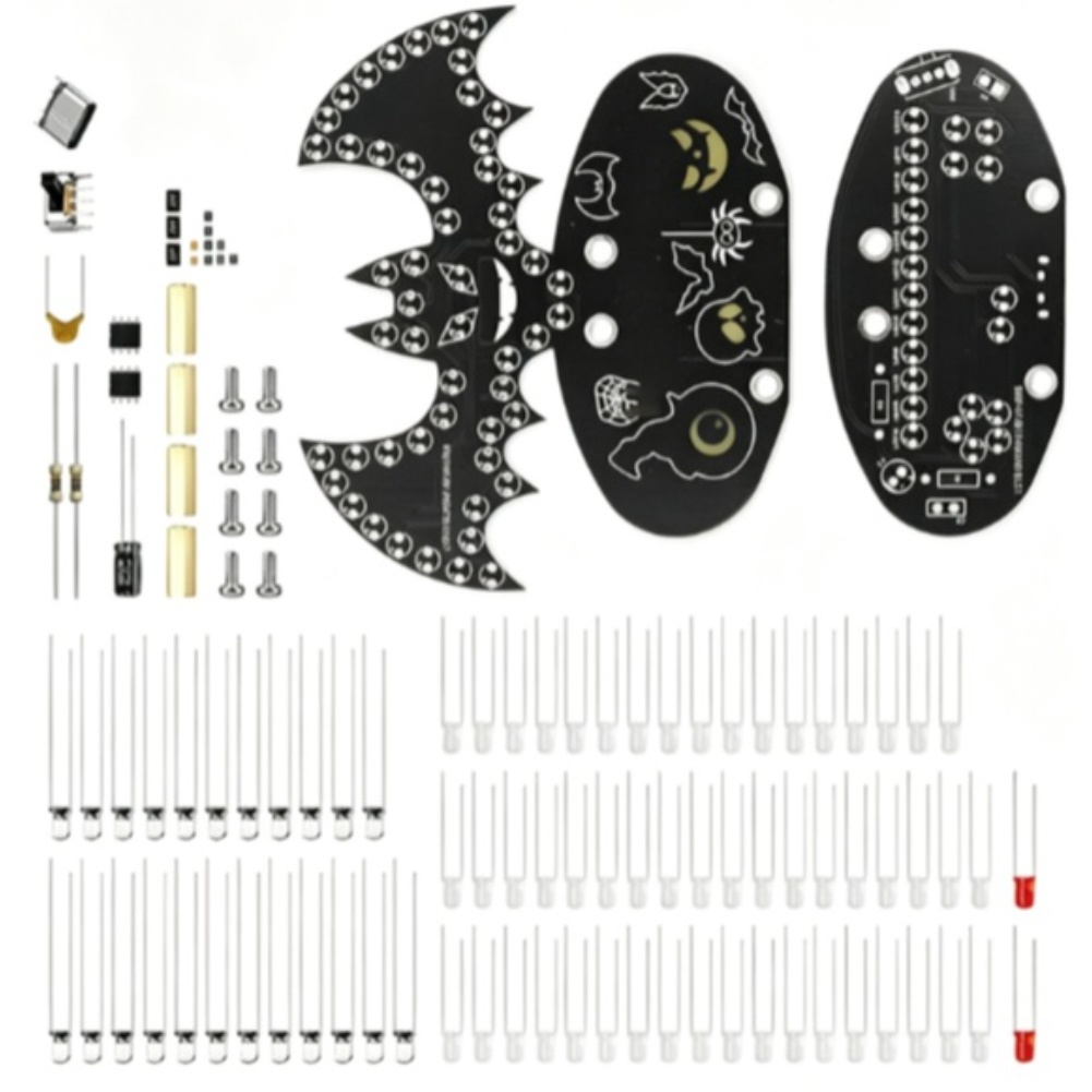 PCB Bat Shaped DIY Soldering K - Neon Sign Party 评论和价格