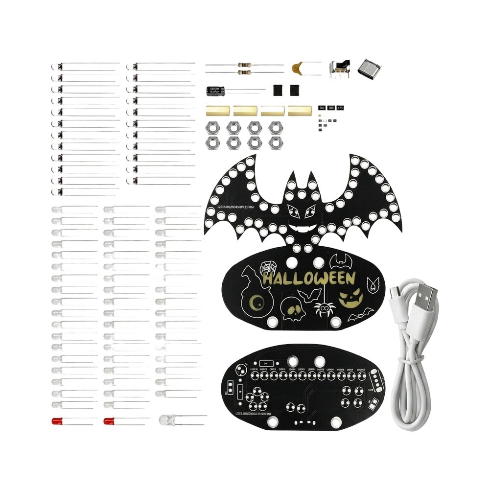 PCB Bat Shaped DIY Soldering K - Neon Sign Party 评论和价格