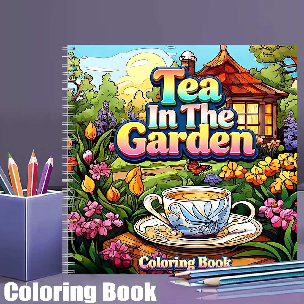 Tea In The Gardens Coloring Bo - Supply Event 评论和价格